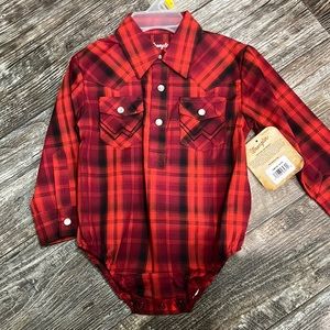 Wranglers baby onesie